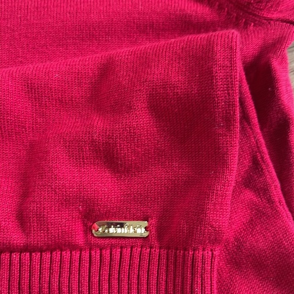 Calvin Klein Gold Stud Embellished Sweater in Red - Picture 14 of 14